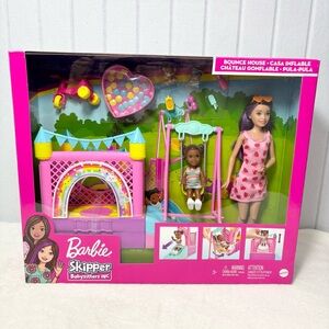 Barbie Skipper Babysitters Inc Bounce House Playset, Skipper Doll  NEW